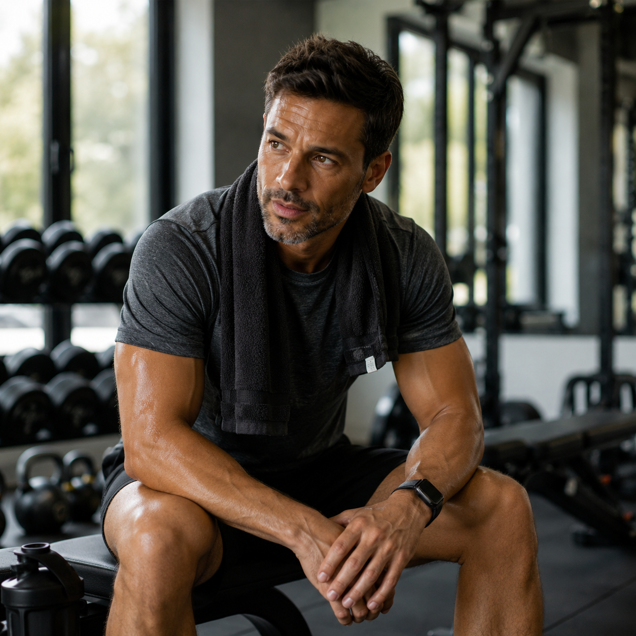 Man resting at gym — Reason 2